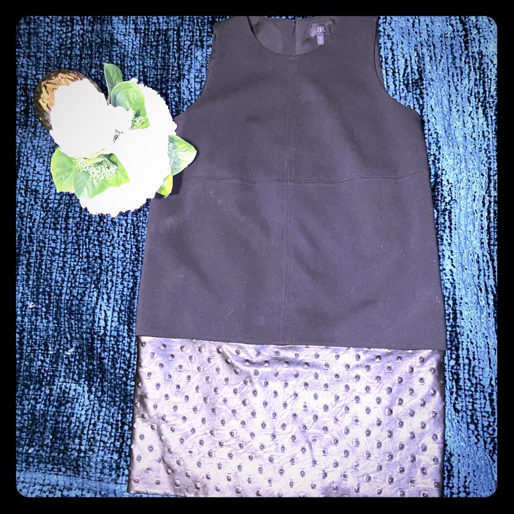 BR Collection, Wool and Vegan Ostrich Shift Dress